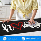 HappyTrends Kitchen Mat Cushioned Anti-Fatigue Rug Non-Slip Kitchen Rugs Stain - Image 4