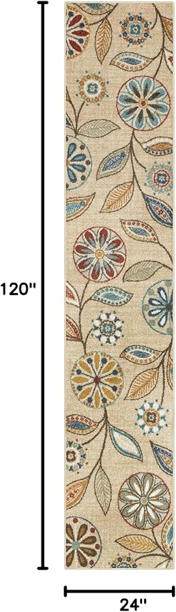 Maples Rugs Reggie Floral Runner Rug - Image 2
