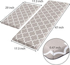 KMAT Kitchen Mat 0.47inch Cushioned Anti-Fatigue Area Rug Sets, Waterproof - Image 2