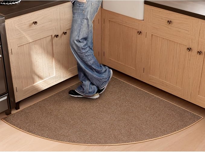 SUMLANS Fan Shaped Kitchen Mat 1 PCS, Cushioned Non Slip Rugs - Image 5