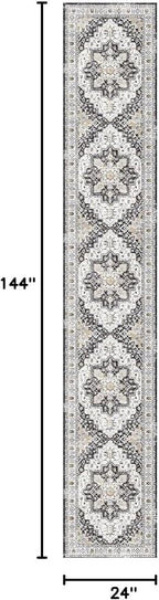 Madane Hallway Runner Rug 2x12, Extra Long Washable Runner Rugs - Image 2