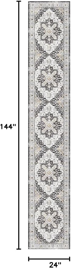 Madane Hallway Runner Rug 2x12, Extra Long Washable Runner Rugs - Image 2