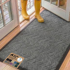 GORILLA GRIP 100% Waterproof All-Season WeatherMAX Doormat, US Designed Natural by Unknown