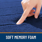 OLANLY Memory Foam Bath Mat 35x24, Super Soft Absorbent Bathroom Rugs, Quick Dry - Image 5