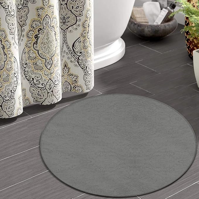 Room Sofa Yoga Soft Round Carpet, Home Decor Non Slip Kitchen Office Circle Rug - Image 4