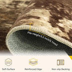 RELEANY Washable Area Rugs 5'x7' Non-Slip Modern Abstract Soft - Image 4
