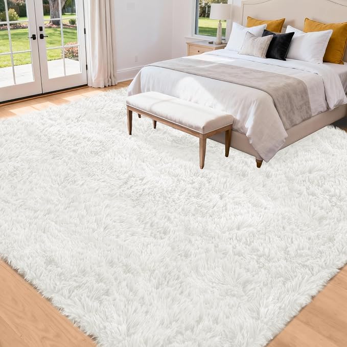 8x10 Area Rug for Living Room: Ultra Soft Fluffy Rug Modern Large Thicked Shag - Image 2