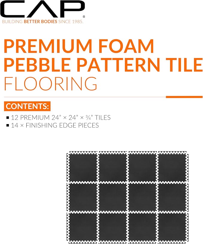 CAP Puzzle Exercise Mats | 3/4” Thick EVA Interlocking Foam Tiles - Image 2