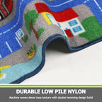 Capslpad Blue Car Road Kid Rug Carpet Playmat - Image 4