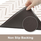 KIMODE Anti Fatigue Kitchen Mat, Boho Kitchen Rugs Sets of 2, Cushioned Kitchen - Image 4