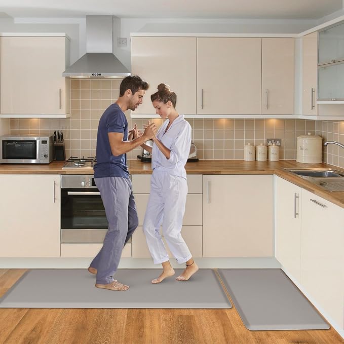 HappyTrends 2 PCS Kitchen Mat Cushioned Anti-Fatigue Floor Mat, Heavy Duty - Image 7