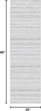 cotiled Hallway 2.6x8 Runner Rugs: Washable Boho Rugs - Image 2