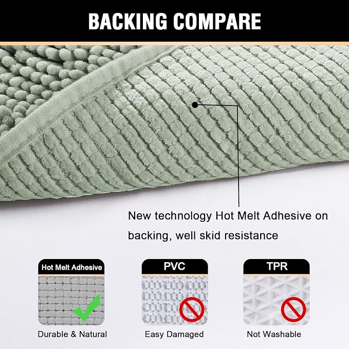 H.VERSAILTEX Bath Mat Bathroom Rug Bath Rugs - Image 6