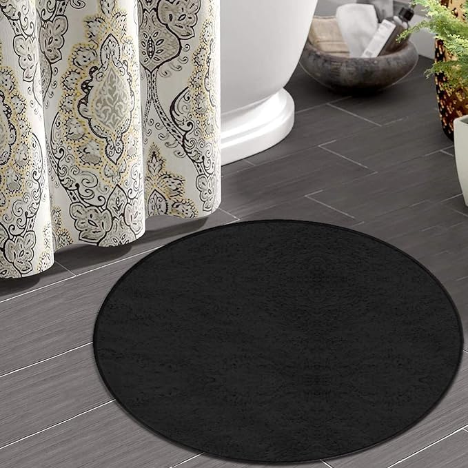 Room Sofa Yoga Soft Round Carpet, Home Decor Non Slip Kitchen Office Circle Rug - Image 4