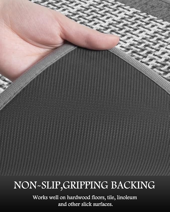 PADOOR Non Slip Kitchen Rugs Sets of 2 - Image 4