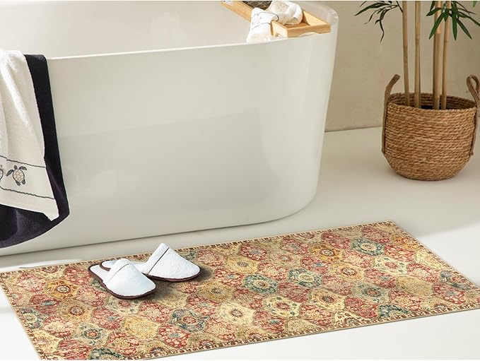 Lahome Moroccan Trellis Washable Runner Rug, 2x6 Kitchen Runners - Image 5