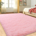 Large Shag Rugs 6 x 9, Soft Fluffy Fuzzy Plush Carpet, Anti-Skid Shaggy Rug - Image 2