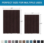 Non Slip Thick Shaggy Chenille Bathroom Rug Mat Set Extra Soft and Absorbent - Image 2