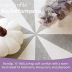 jinchan 5ft Round Rug Grey Washable Fun Cute Playroom Mat Non Slip Cheerful - Image 7