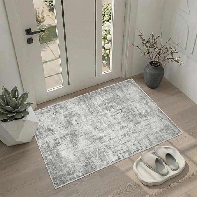2x3 Rug for Entryway Hallway-No Slip Soft Carpets Modern Abstract Indoor Floor - Image 4