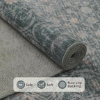 Rugxara Washable Area Rug for Living Room, Vintage Boho Rugs for Office - Image 4