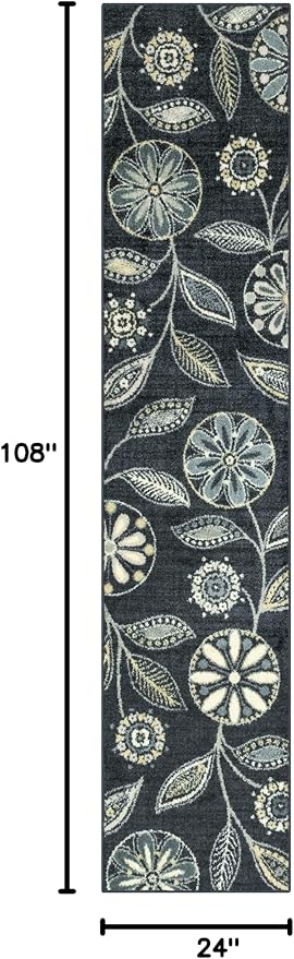 Maples Rugs Reggie Floral Runner Rug - Image 2