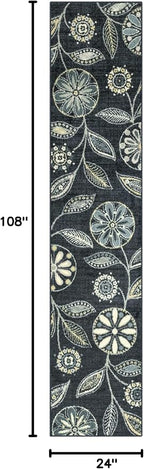 Maples Rugs Reggie Floral Runner Rug - Image 2
