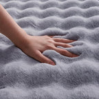 Gray Rabbit Plush Rug 5'x7', Fluffy Shaggy Area Rug - Image 5