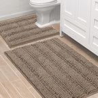 H.VERSAILTEX Bathroom Rugs Bath Rug Set 2 Piece Bathroom Contour Rug Toilet Mat by HVERSAILTEX