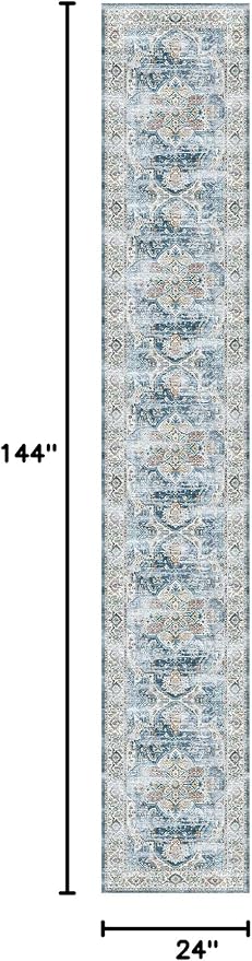 Madane Hallway Runner Rug 2x12, Extra Long Washable Runner Rugs - Image 2