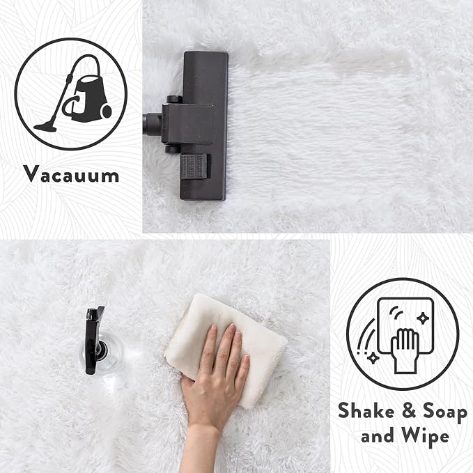 9x12 Large White Fluffy Area Rugs - Image 8