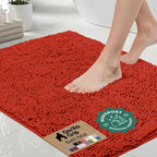 GORILLA GRIP Bath Rug Mat 44x26, Soft Absorbent Chenille, Quick Dry Microfiber by Unknown