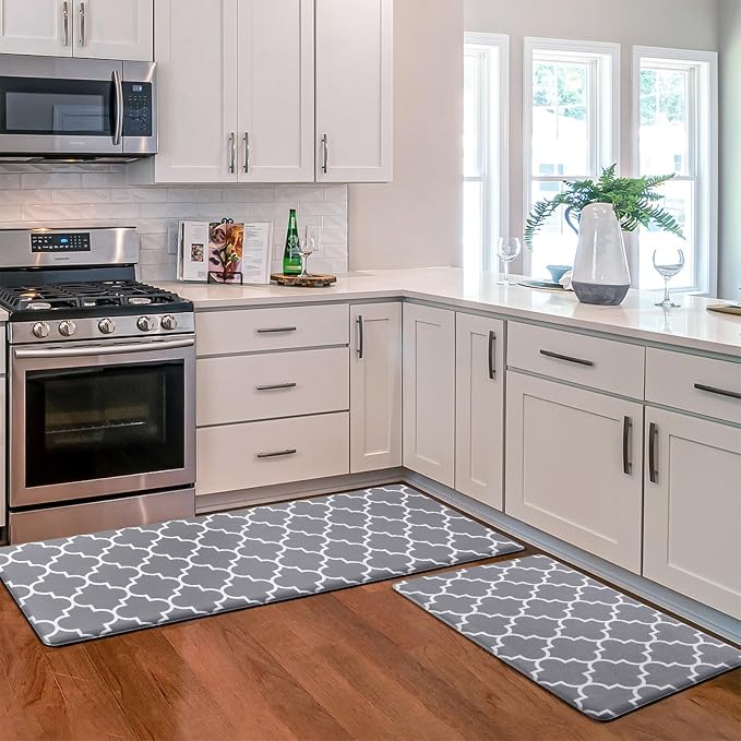 KMAT Kitchen Mat Cushioned Anti-Fatigue Kitchen Rug, Waterproof Non-Slip by KMAT
