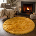 EasyJoy Faux Sheepskin Rug, Fluffy Faux Fur Rug, Ultra Soft Shag Area Rug by EasyJoy