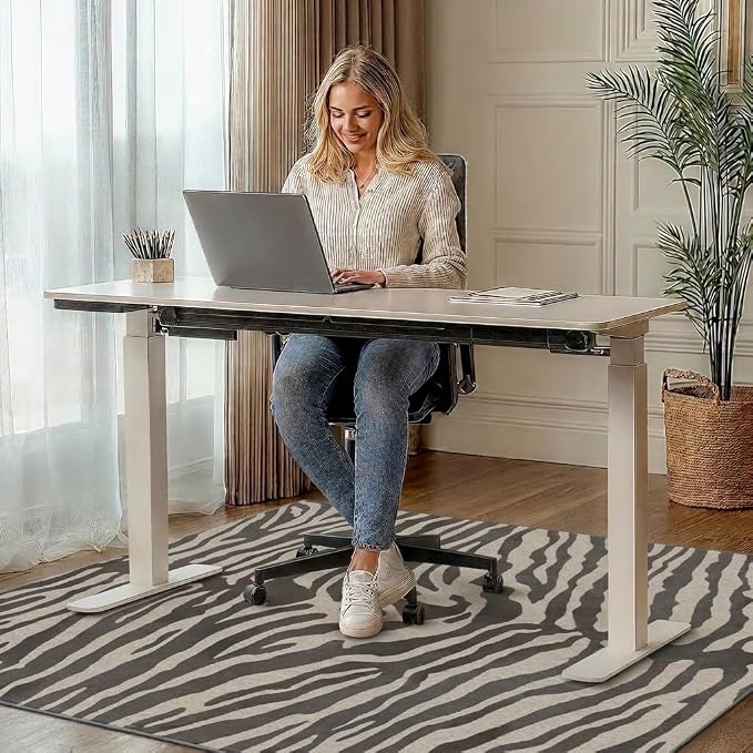 36"x48" Office Chair Mat for Hardwood Tile Floor, Under Desk Carpet Protector - Image 2