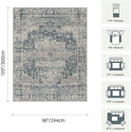 Rugxara 8x10 Area Rugs for Living Room Bedroom, Large Washable Rug, Non Slip & - Image 2