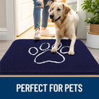 OLANLY Dog Door Mat for Muddy Paws 30x20, Paw Print Design, Absorbs Moisture - Image 6