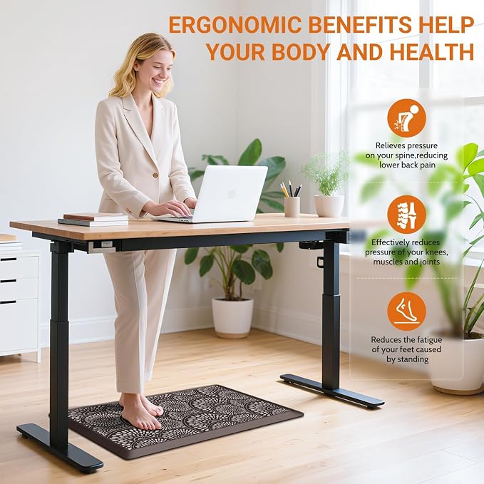 Mattitude 4/5 Inch Kitchen Mat, 20x51in Heavy Duty Ergonomic Comfort Foam - Image 6
