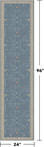 Hazo Haus Light Blue 2x8 Long Washable Runner - Image 2