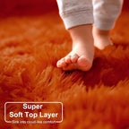 Amdrebio Burnt Orange 2x6 Runner Rugs - Image 2