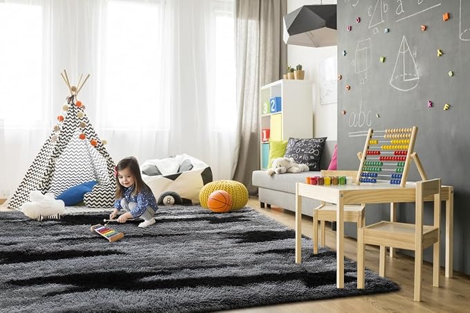 TWINNIS Super Soft Shaggy Rugs Fluffy Carpets, 4x5.9 Feet, Indoor Modern Plush - Image 4