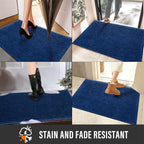 HIYARD Sturdy Front Door Mat, Absorbent Muddy Dirt Resist Welcome Door Mats - Image 5