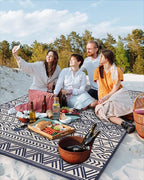 Outdoor Rug Carpet 9X12 ft, Flatweave Textured Outdoor Patio Rug Non Slip - Image 5