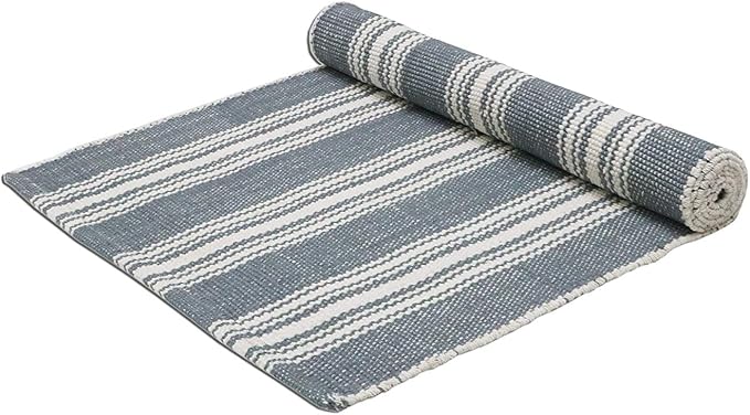 Hand Woven 100% Cotton Yoga Mat- Thick Handloom Made in India- by TheHomeTalk
