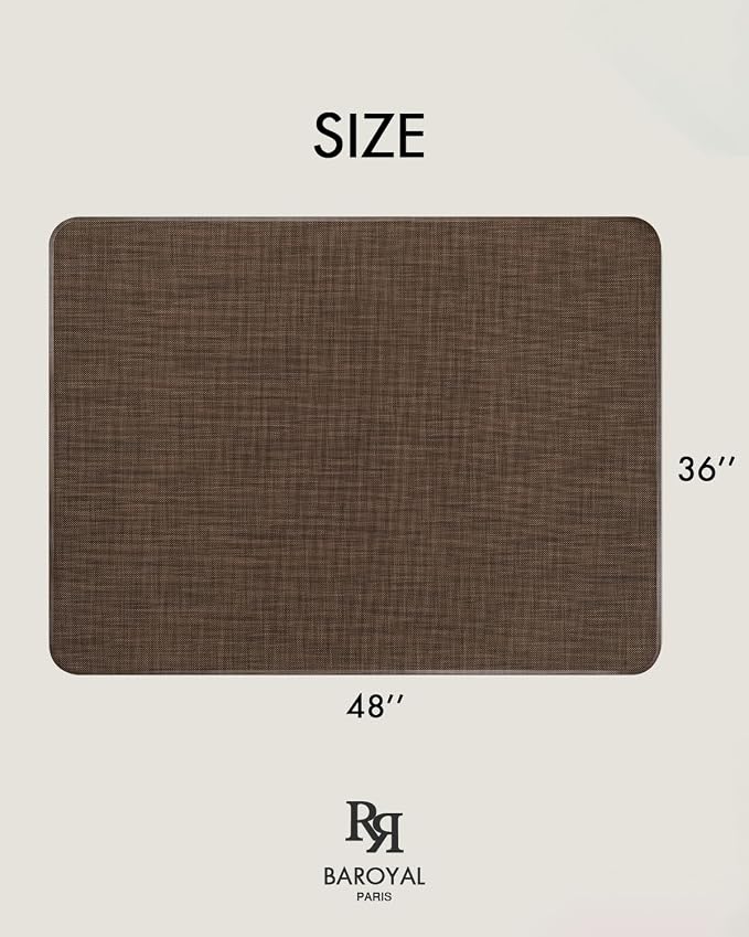 BARoyal Office Chair Mat for Hardwood Floor Under Desk Computer Rolling Chair - Image 6