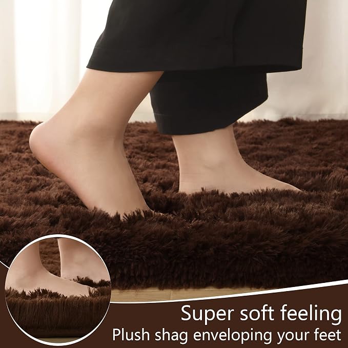LOCHAS Ultra Soft Indoor Modern Area Rugs Fluffy Living Room Carpets - Image 6