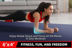 GymCope Large Exercise Mat for Home Workout, - Image 3