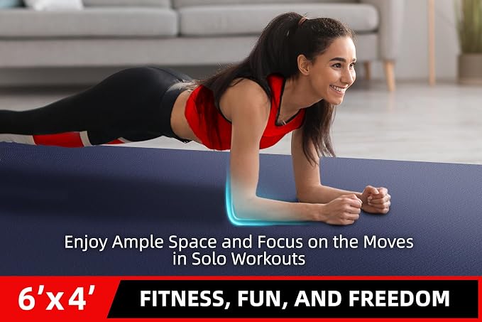 GymCope Large Exercise Mat for Home Workout, - Image 3