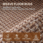 eqivei Kitchen Rugs and Mats Non Skid Washable Set of 2 PCS, Absorbent Runner - Image 3