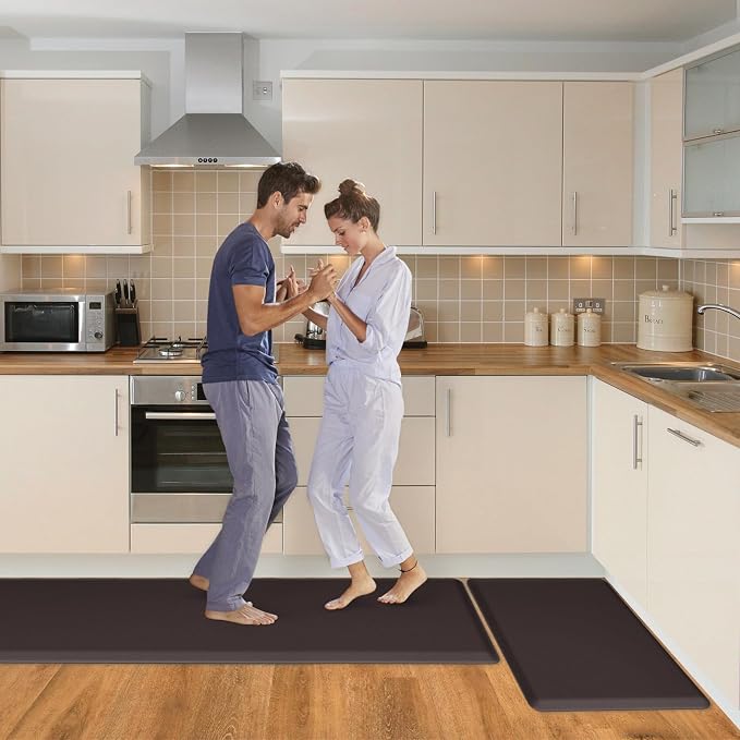 HappyTrends 2 PCS Kitchen Mat Cushioned Anti-Fatigue Floor Mat, Heavy Duty - Image 7
